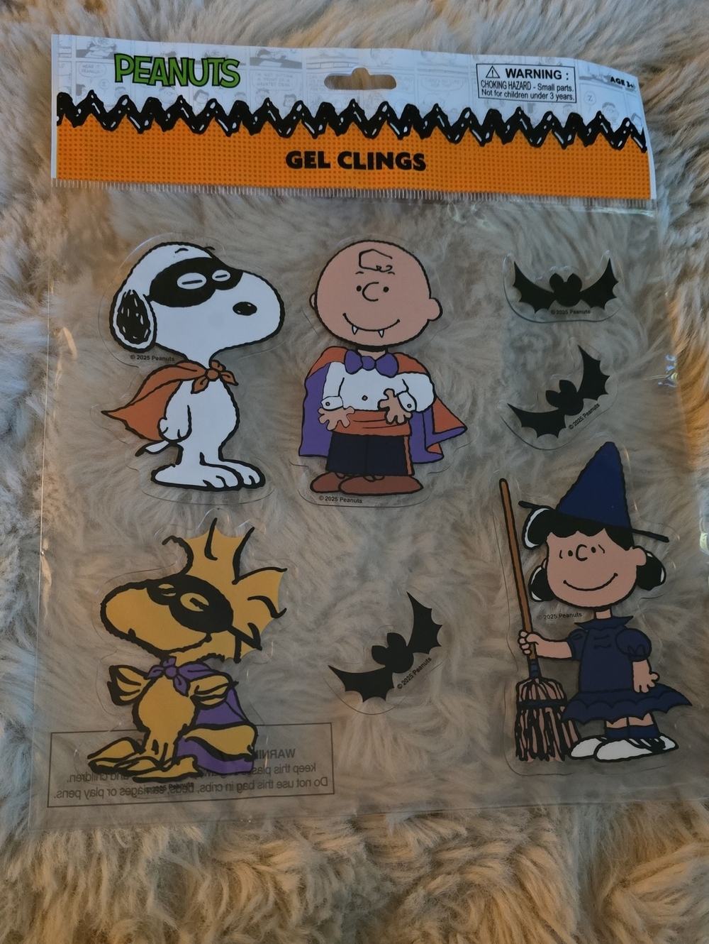 Peanuts Halloween Gel Clings